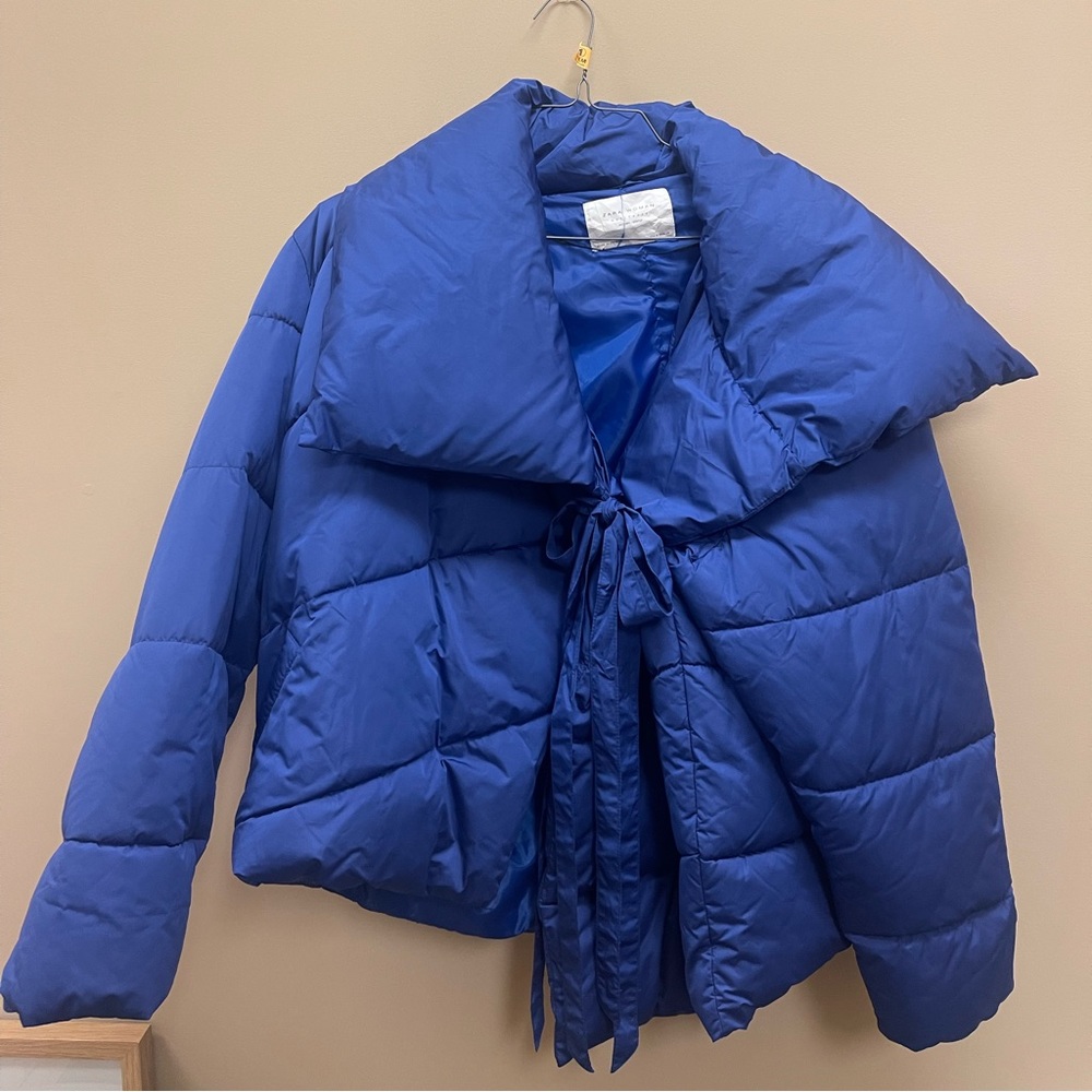 Zara Royal Blue Puffer Coat
